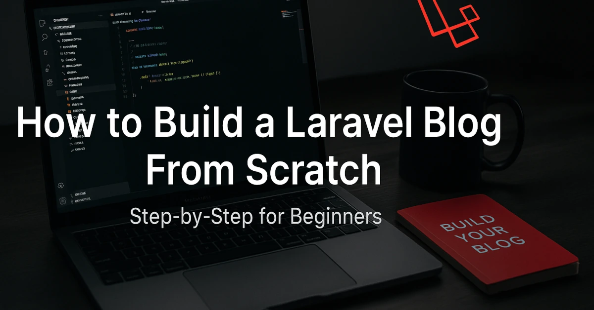 How to Build a Laravel Blog From Scratch (Step-by-Step for Beginners) – cover image