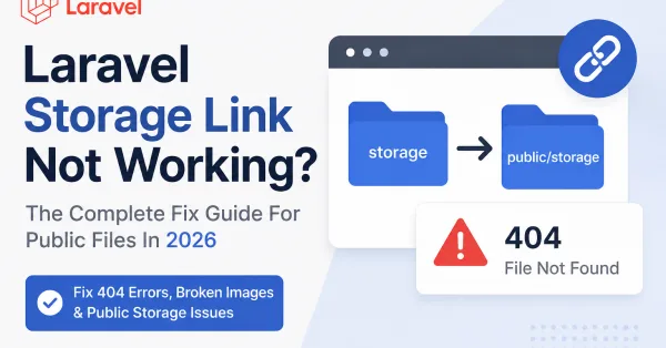 Laravel Storage Link Not Working: The Complete Fix Guide For Public Files In 2026