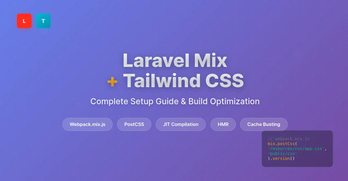 Laravel Mix Tailwind: Complete Setup Guide, JIT, Purge, HMR, and Production Tips – Featured image